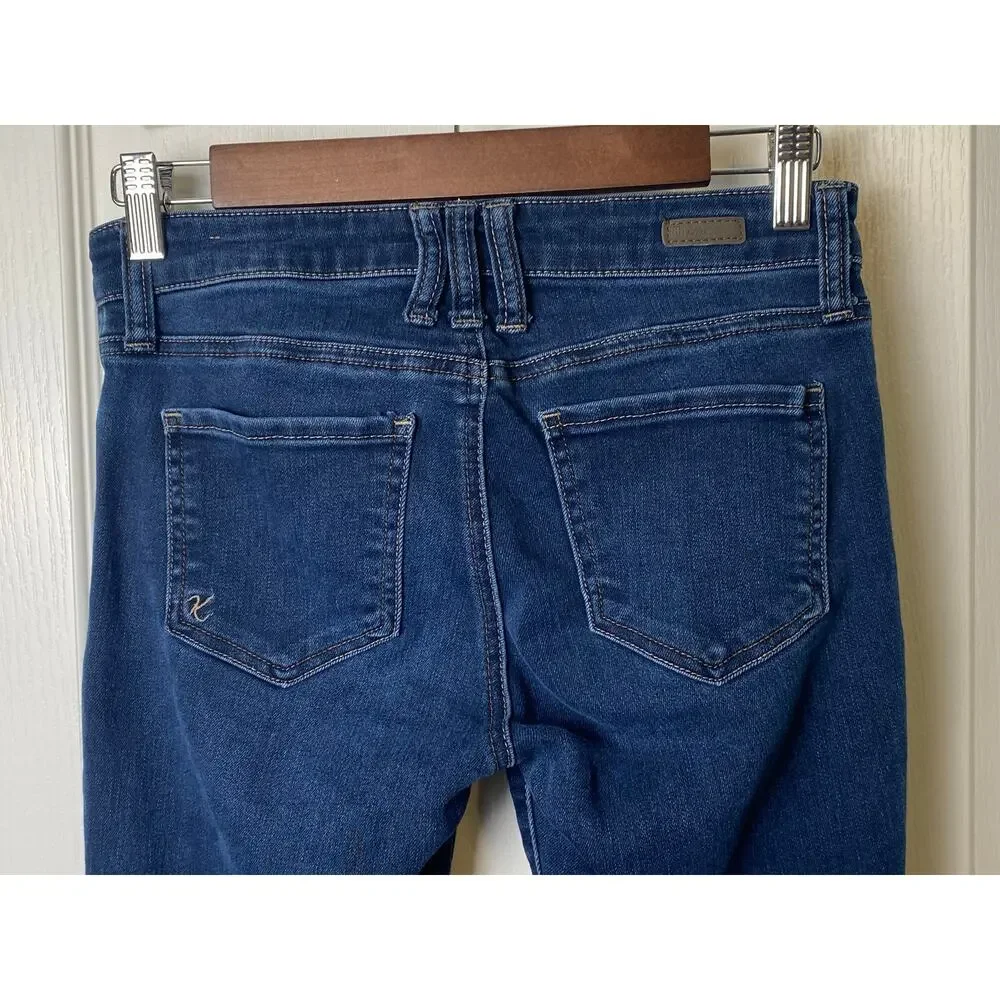 Kut from the Kloth Women's Dark Wash Skinny Jeans Size 0